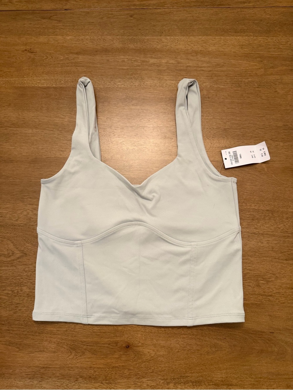 Abercrombie & Fitch Pale Green Scoop Crop Tank